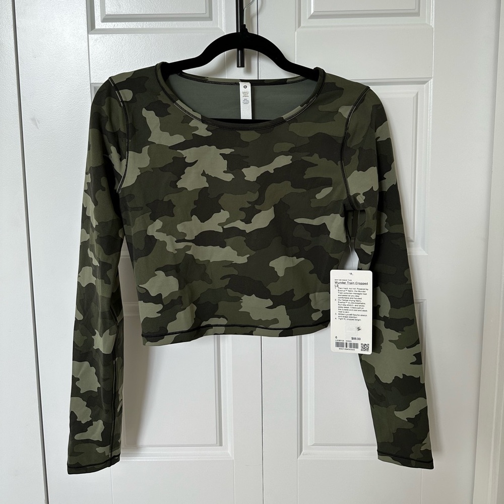 Wunder Train Cropped Long Sleeve Shirt